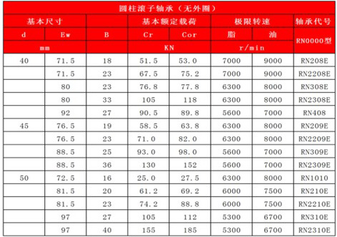 圓柱滾子軸承（無(wú)外圈）RN0000型-3